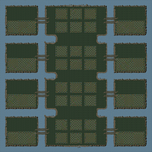 4v4 Left vs Right Gem Map Water
