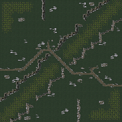 Tiberian Gorge - 1v1 Playermap