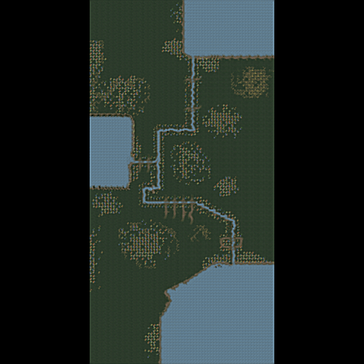 Rich valley of water