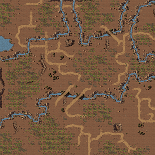 TD MAP - Green Wasteland (1v1)