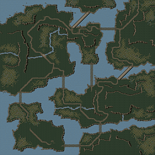 Bridged Asymmetric Islands