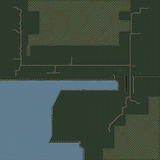 Oneway in over Land with Ocean 