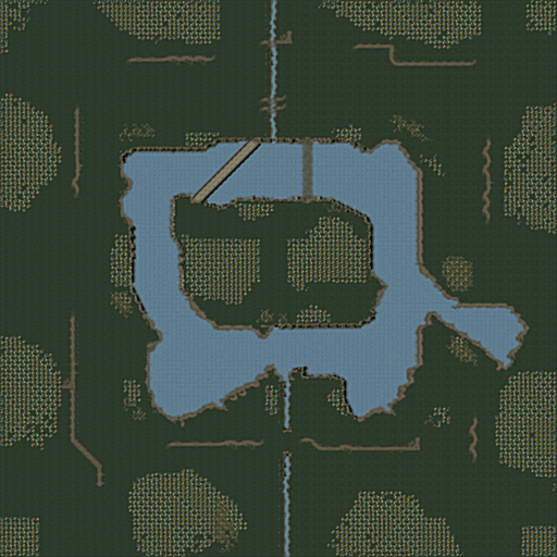 Around the island
