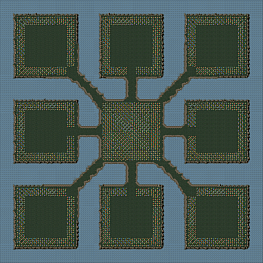 3x3 Wealthy Islands (large, 8 players)