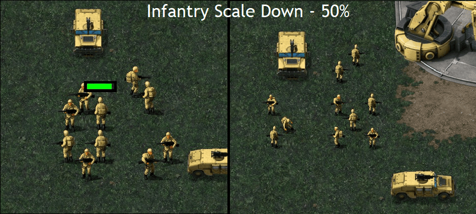 Scale Down Infantry - 50%