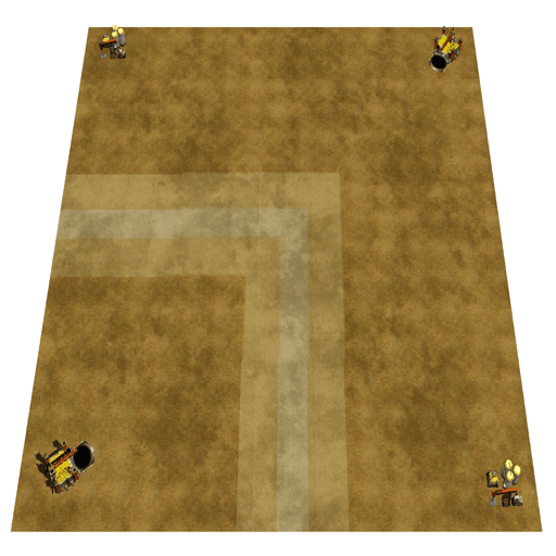 Striped Tiny Desert Battlefield